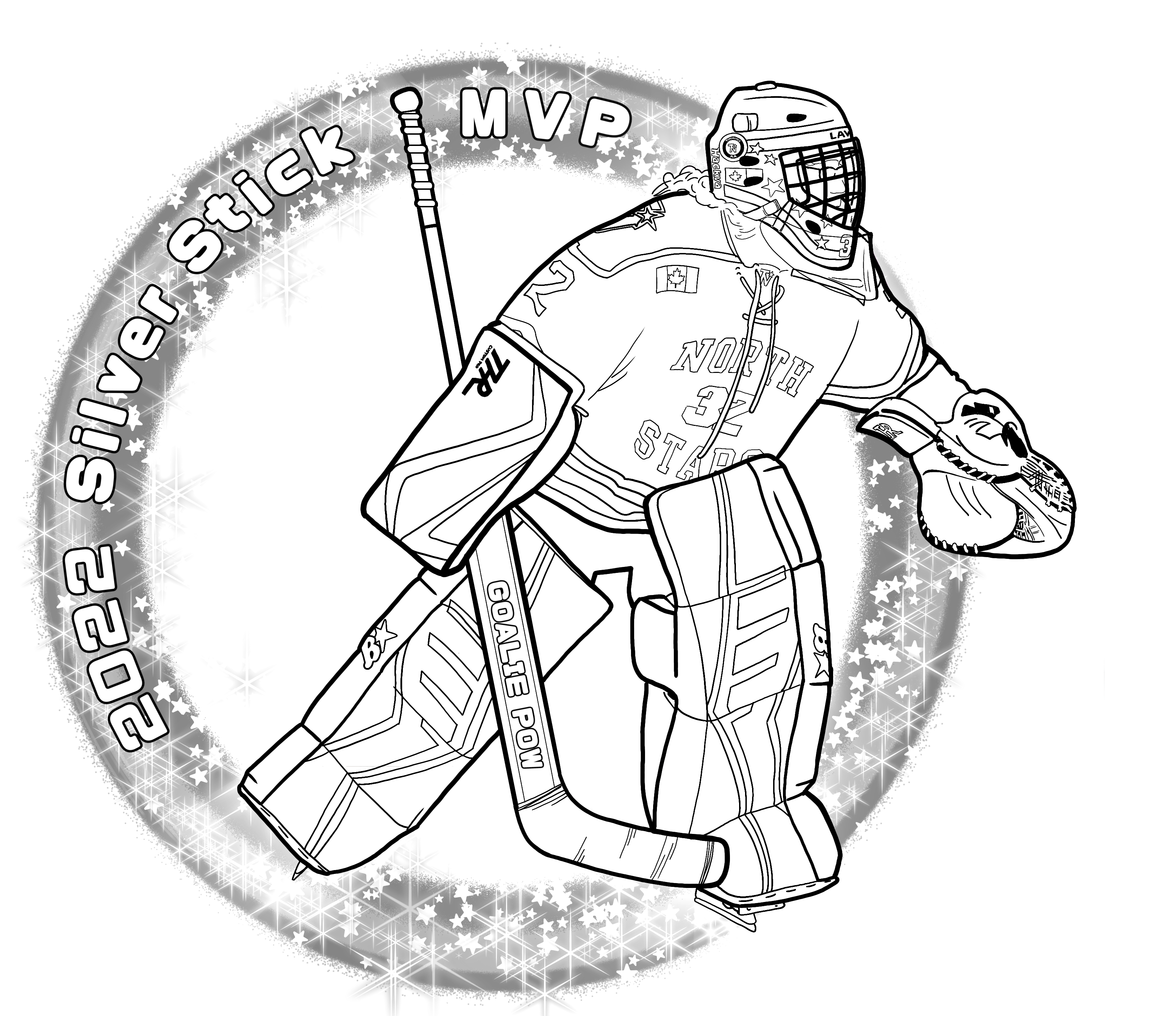 Sorry the coloring sheet didn't load, it can also be found
      on my Facebook Page at fb.me/goaliepow