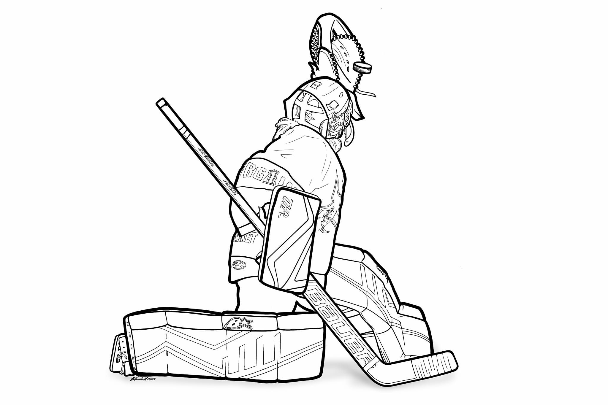 Sorry the coloring sheet didn't load, it can also be found
      on my Facebook Page at fb.me/goaliepow